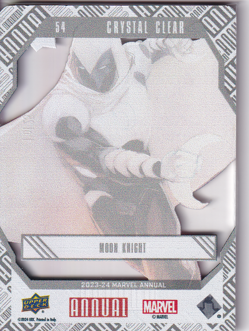 2023-24 UD Marvel Annual Crystal Clear #54 MOON KNIGHT 1 of 25