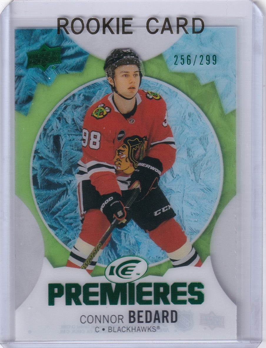 Connor Bedard 2023-24 Ice Premiers Rookie /299 Acetate Rookie