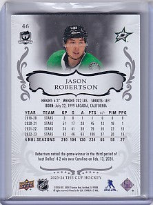 Jason Robertson 2023-24 The Cup Base Card 085/249 #46 Dallas Stars