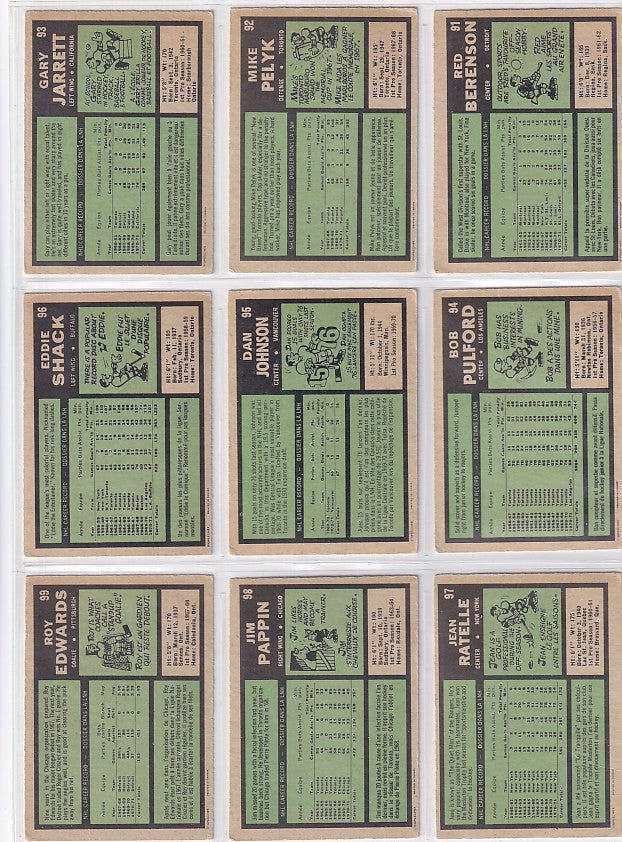 1971-72 O-Pee-Chee Complete Set + Booklets