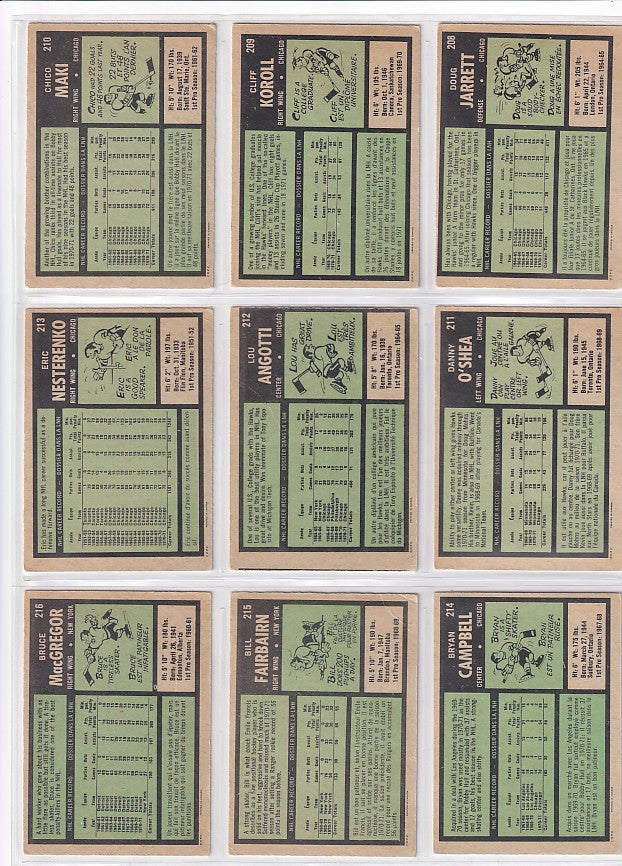 1971-72 O-Pee-Chee Complete Set + Booklets