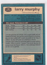 Larry Murphy Rookie RC 1981-82 O-Pee-Chee #148