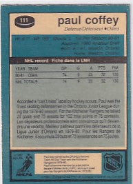Paul Coffey Rookie RC 1981-82 O-Pee-Chee #111
