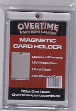 One Touch Magnetic Card Holder 35pt with penny sleeve - Overtime Supplies