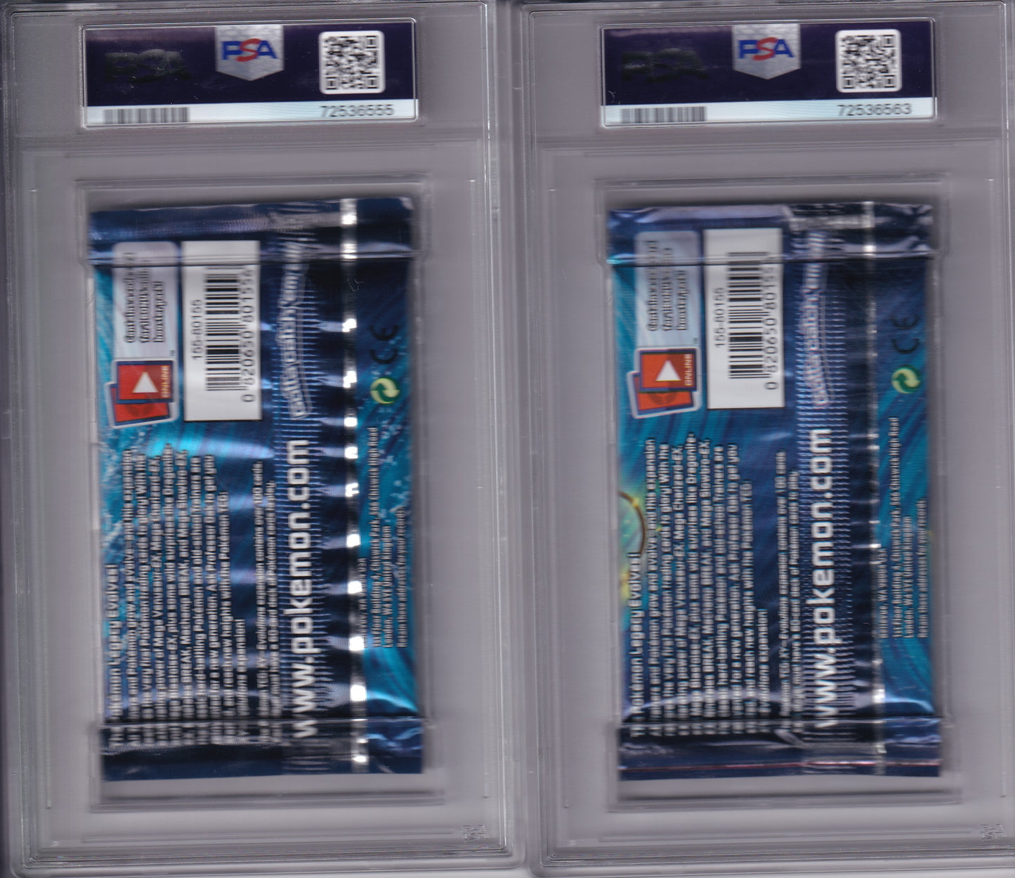 Pokémon 2016 XY EVOLUTIONS Foil Pack Art Set of 4 - PSA Graded 8,8,8,9