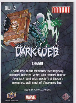 2023-24 Marvel Annual Chasm Dark Web 61/99 DW-2