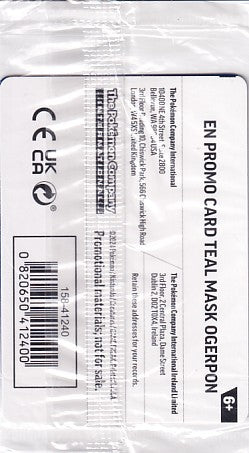 Teal Mask Ogerpon Cosmo Holo STAMPED & SEALED - Gamestop Exclusive 024/167 Pokemon Card