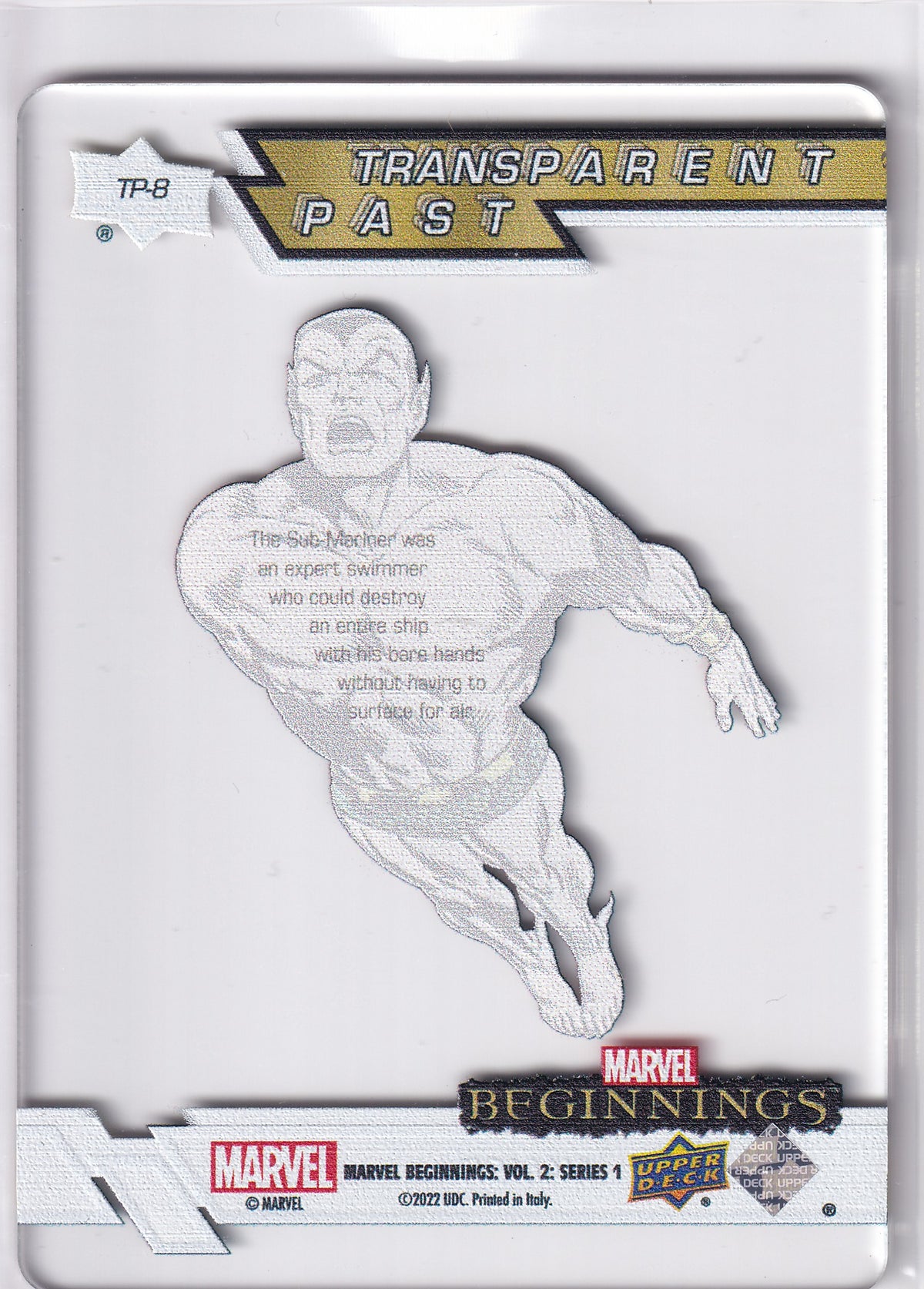 2022-23 Marvel Beginnings VOL. 2 Series 1 Namor Transparent Past TP-8