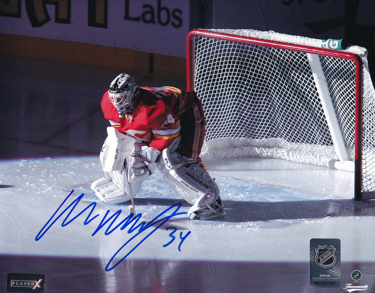 Miikka Kiprusoff Signed Calgary Flames 8x10 Photo Horizontal Spotlight with COA - Autographed - Auto