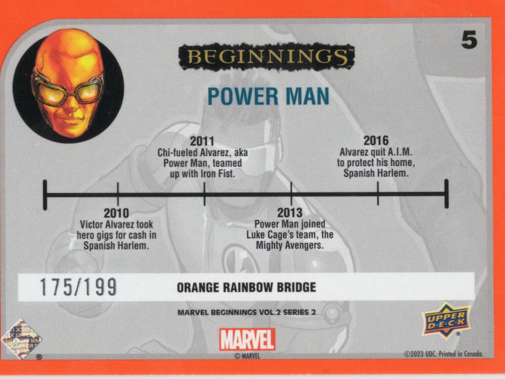 2024 Upper Deck UD Marvel Beginnings Vol. 2 Series 2 Orange Bridge /199 Set Singles - Complete/ Finish your Sets!
