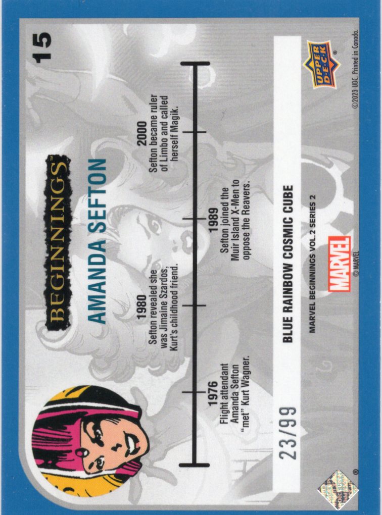 2024 Upper Deck UD Marvel Beginnings Vol. 2 Series 2 Blue Rainbow Cosmic Cube /99 Set Singles - Complete/ Finish your Sets!