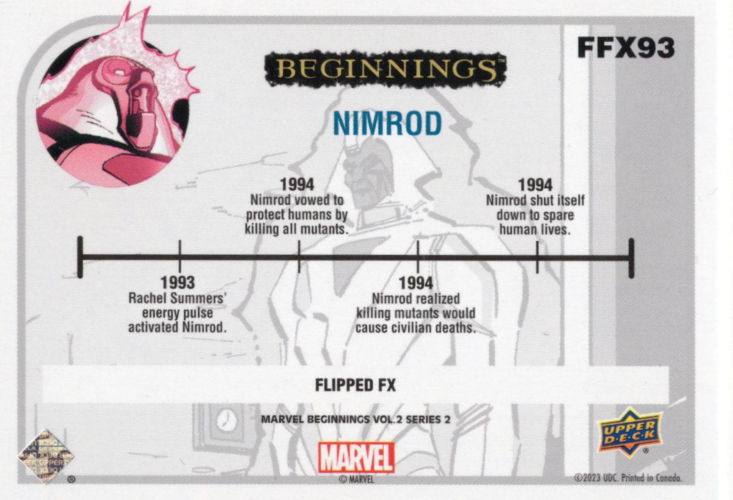 2024 Upper Deck UD Marvel Beginnings Vol. 2 Series 2 Flipped FX Set Singles - Complete/ Finish your Sets!