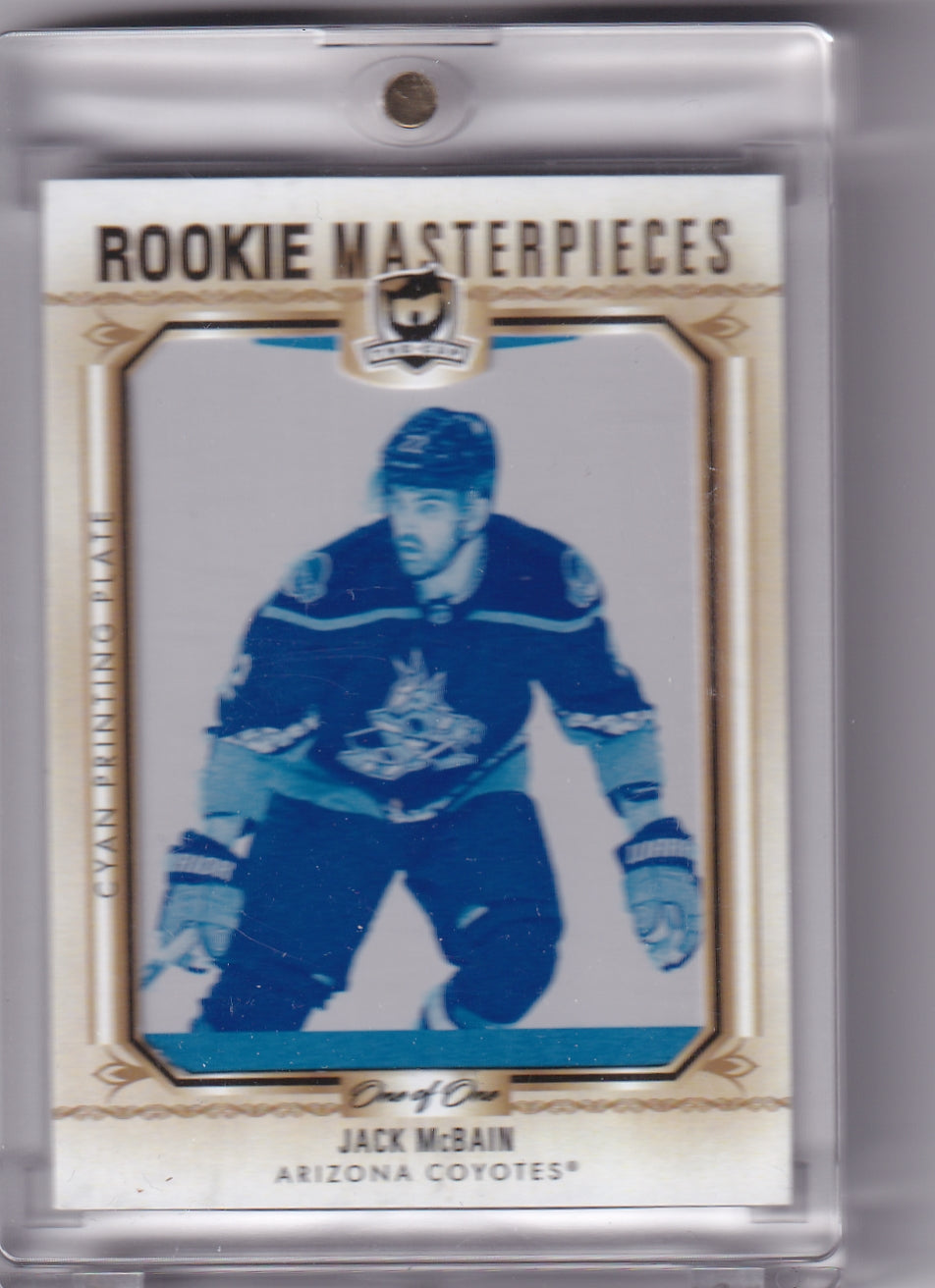 Jack McBain Rookie Masterpieces One of One Rookie Card RC #ST-125 2022-23 UD The Cup Arizona Coyotes