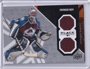 Patrick Roy Black Diamond Jersey Card GOALIE-PR 2011-12 Upper Deck Black Diamond Colorado Avalanche