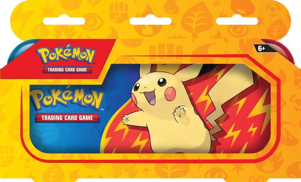 2023 Pokémon Back to School Pencil Case - incudes 2 booster Packs Paldea Evolved & Scarlet & Violet