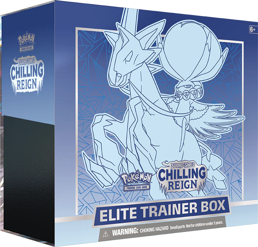 POKEMON - CHILLLING REIGN Ice Rider Calyrex Sword & Shield Elite Trainer Box ETB