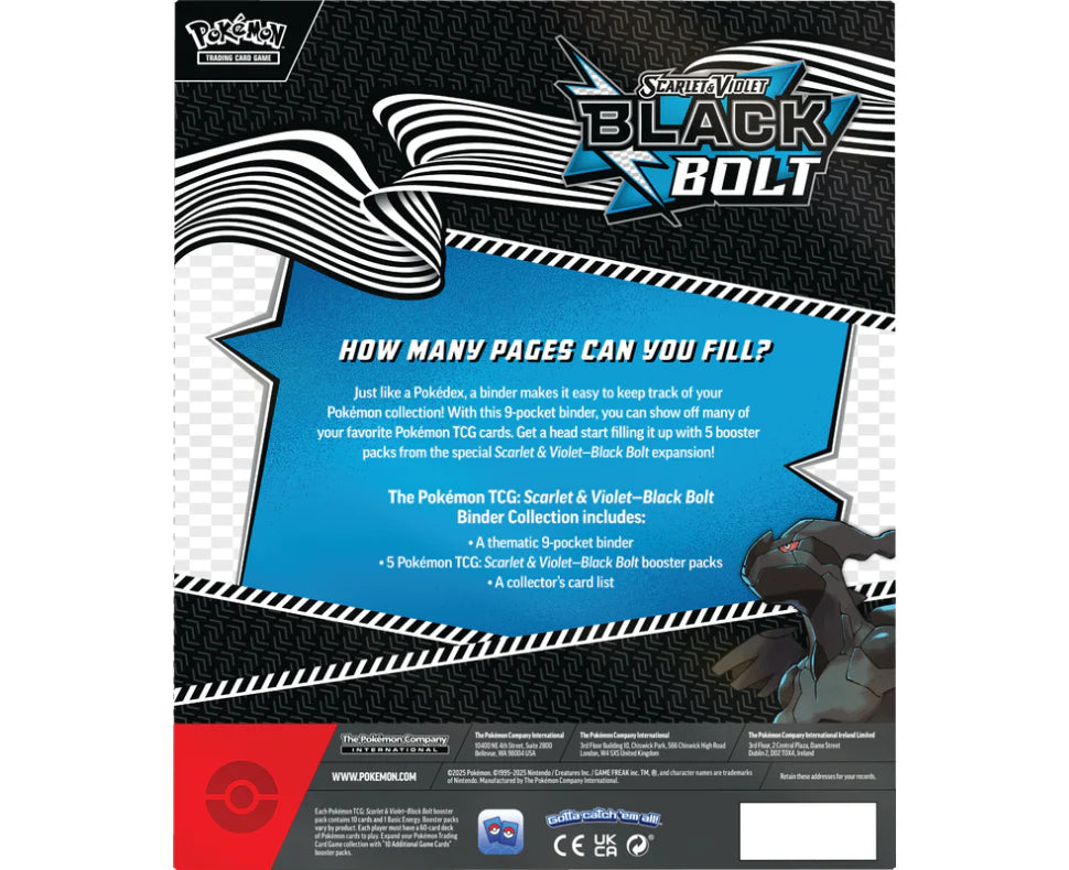 Pokémon BLACK BOLT - Binder Collection - Scarlet & Violet
