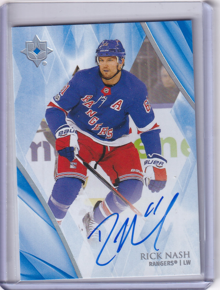 Rick Nash Ultimate Base Auto Card #82 2023-24 Upper Deck Ultimate Collection New York Rangers
