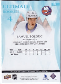 Samuel Bolduc Ultimate Rookies 061/299 Card #170 2023-24 Upper Deck Ultimate Collection Rookie Card RC New York Islanders