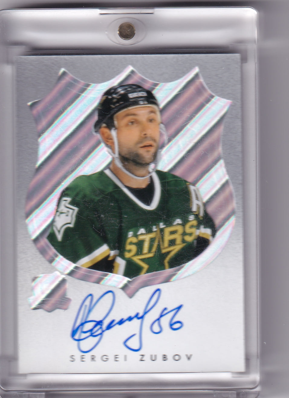 Sergei Zubov Logomarks Auto LM-SZ 2022-23 Upper Deck The Cup Dallas Stars