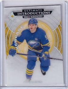 Zach Benson Ultimate Introductions Showcase Rookie Card UI-100 2023-24 Upper Deck Ultimate Collection Rookie Card RC Buffalo Sabres