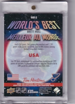 Brett Hull World's Best Card WB-2 2023-24 Upper Deck Tim Hortons St. Louis Blues