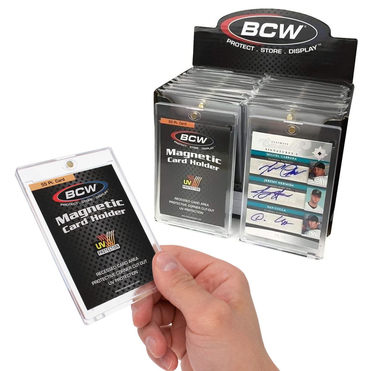 One Touch Magnetic Card Holders 55Pt