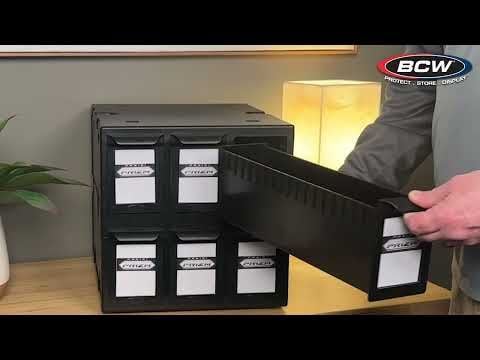 BCW Card Catalog - Black Catalogue - Fits into Ikea Kallex shelf units