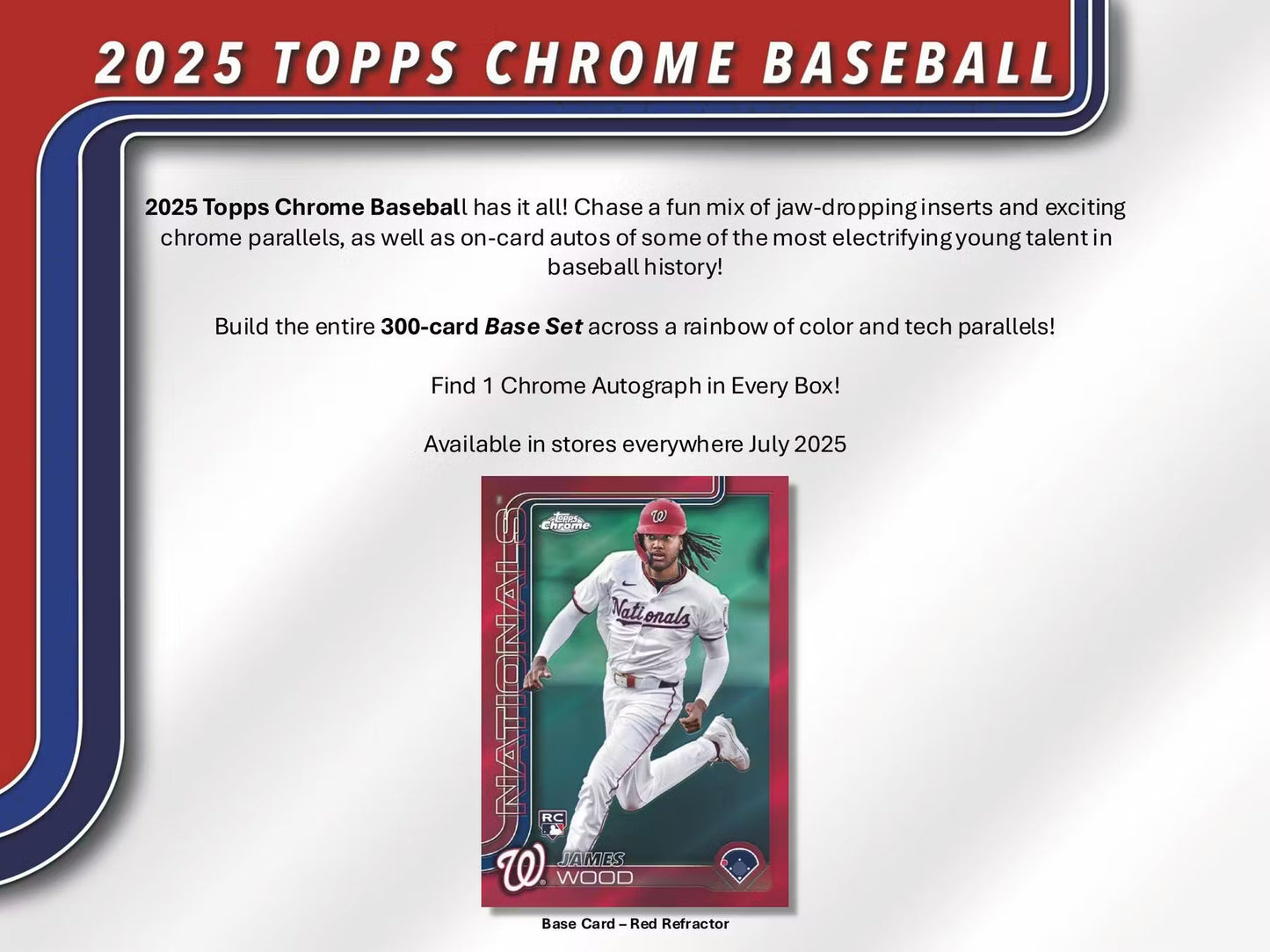 2025 TOPPS CHROME Baseball Hobby Box
