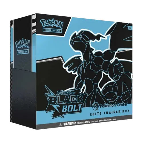 Pokémon Center Exclusive BLACK BOLT - Sealed elite Trainer Box ETB - Scarlet & Violet