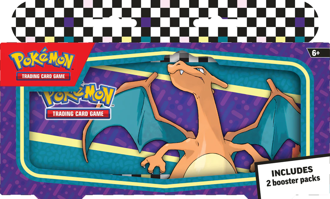 2024 Pokémon Back to School Pencil Case - incudes 2 booster Packs Twilight Masquerade / Temporal Forces