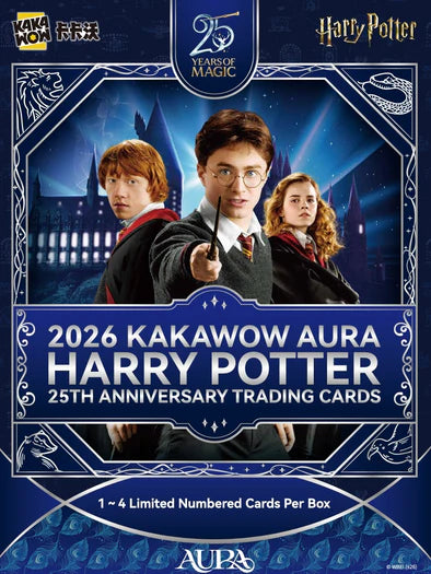 2025 KAKAWOW AURO - HARRY POTTER 25th Anniversary Tradiing Cards Booster Pack