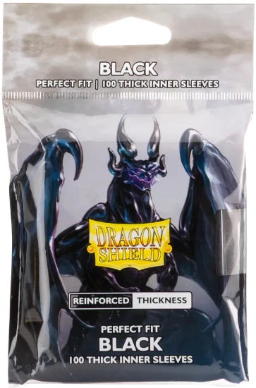 Dragon Shield - 100ct Standard Size - Perfect Fit Thick Inner - Black