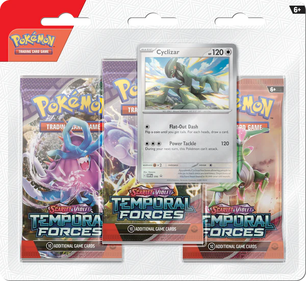 Pokémon Temporal Forces - 3 Booster Pack Blister - Scarlet & Violet SV05