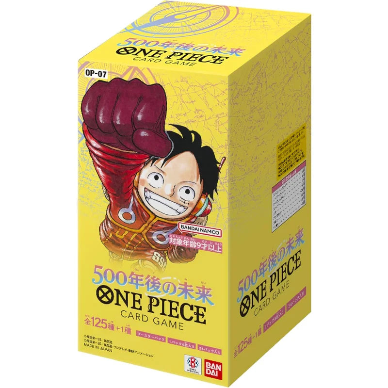 500 years in the future booster box card list one piece into One Piece TCG 500 Years the Future Booster Box OP07 English, New Sealed This package includes many ways to strengthen leaders from previous sets The most valuable 500 Years