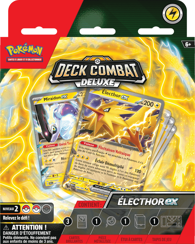 ( FRENCH) Pokémon Deluxe Battle Deck Combat  ZAPDOS ex / NINETALES ex