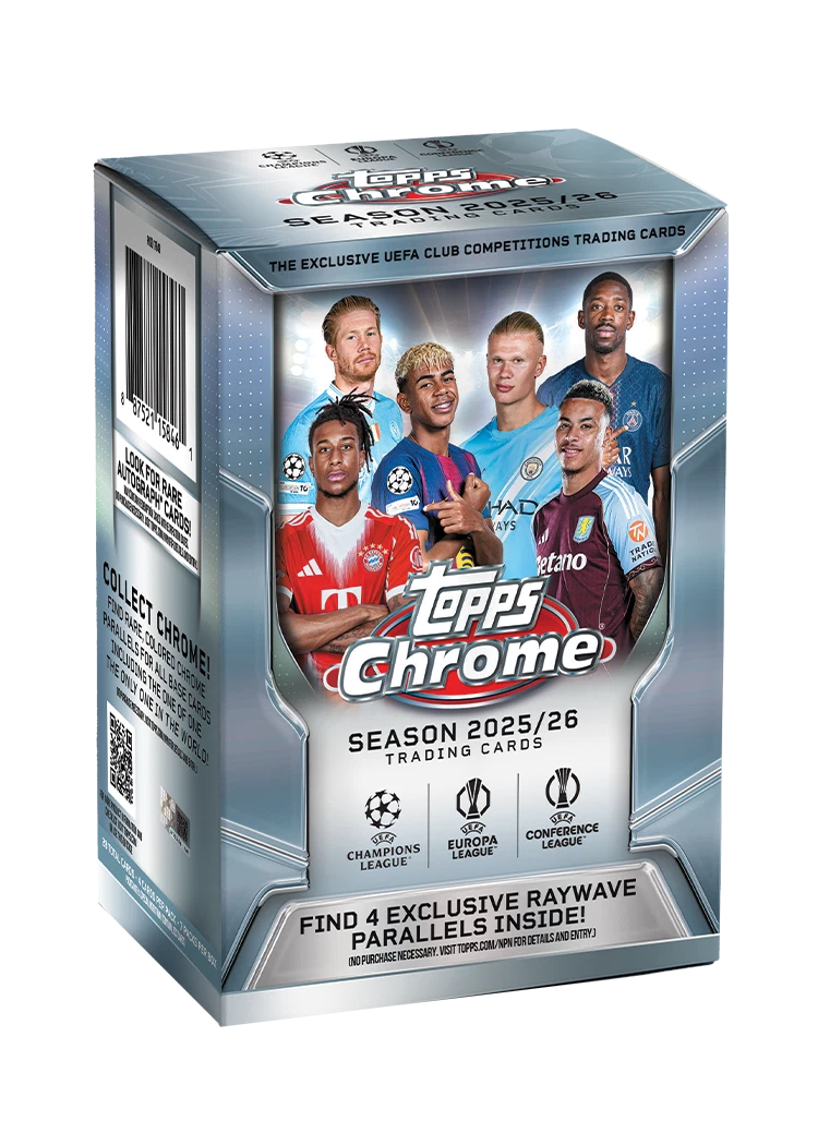 2025-26 Topps Chrome UEFA Champions League Soccer Blaster / Value Box