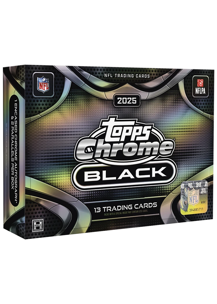 2025 TOPPS CHROME BLACK NFL Football Hobby Box