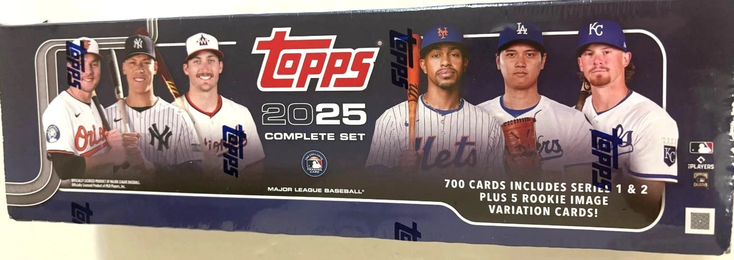 2025 TOPPS BASEBALL COMPLETE 700 CARD RETAIL FACTORY SET & 5 ROOKIE VARIATIONS