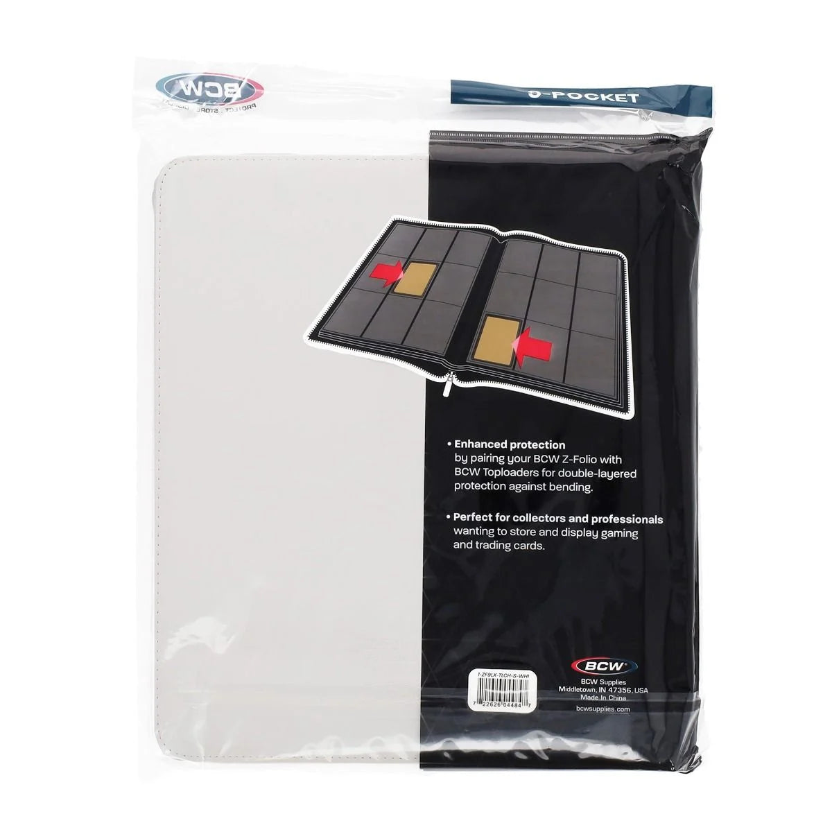 Z-Folio 9-Pocket LX Album - White BCW Binder