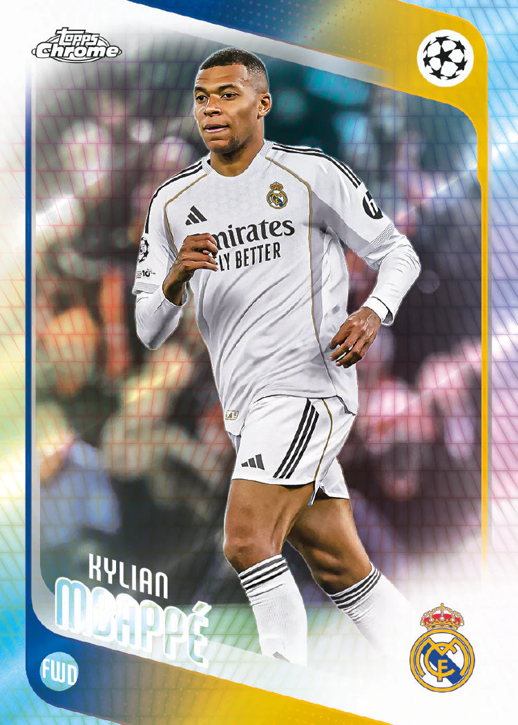 2025-26 Topps Chrome UEFA Champions League Soccer Hobby Pack