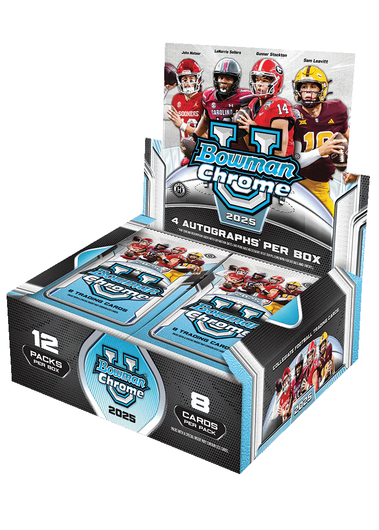 2025 Bowman University Chrome Football - Hobby Jumbo Box