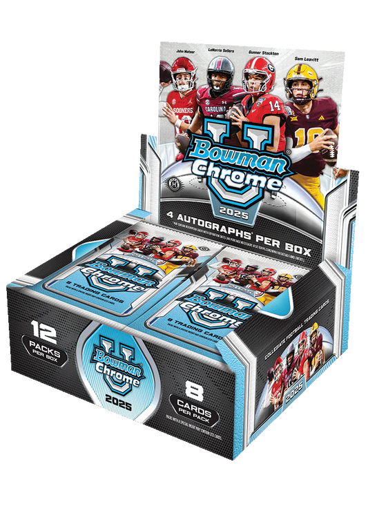2025 Bowman University Chrome Football - Hobby Jumbo Box