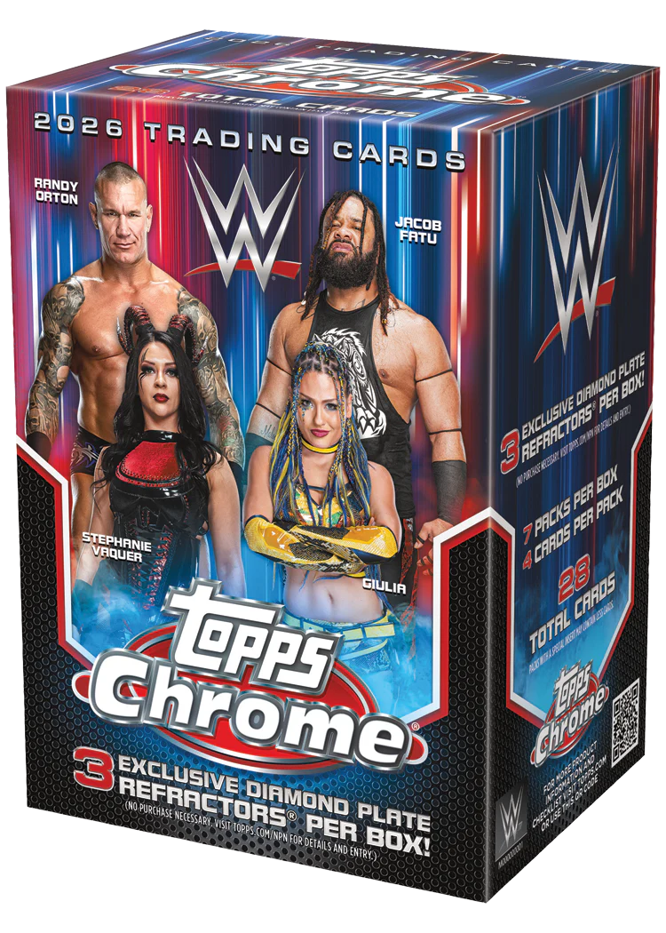 2026 WWE Topps Chrome Wrestling Value / Blaster Box Trading Cards