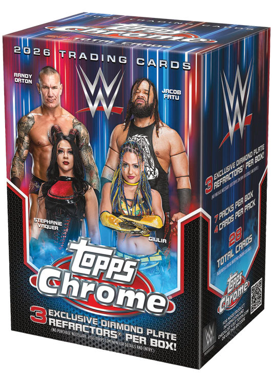 2026 WWE Topps Chrome Wrestling Value / Blaster Box Trading Cards