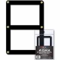 2 Cards Recessed Screwdown Holder Black Border