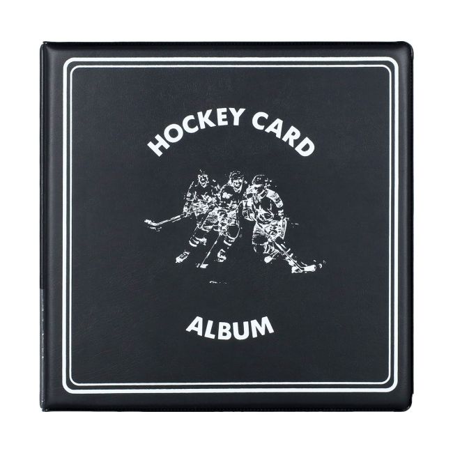 Card Binder 3 Inch Black Hockey Card Album  BCW