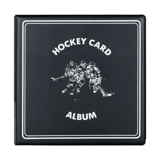 Card Binder 3 Inch Black Hockey Card Album  BCW