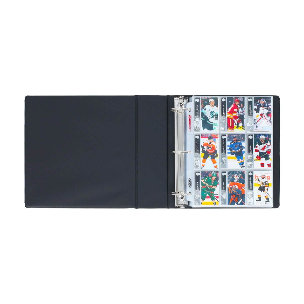 Card Binder 3 Inch Black Hockey Card Album  BCW