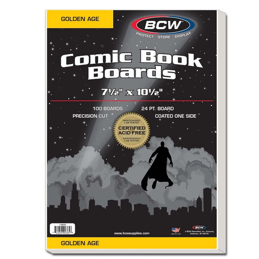 GOLDEN AGE Comic Book Boards BCW - (100 pack)